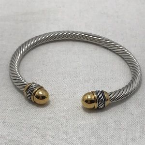 New 2 tone cable bracelet